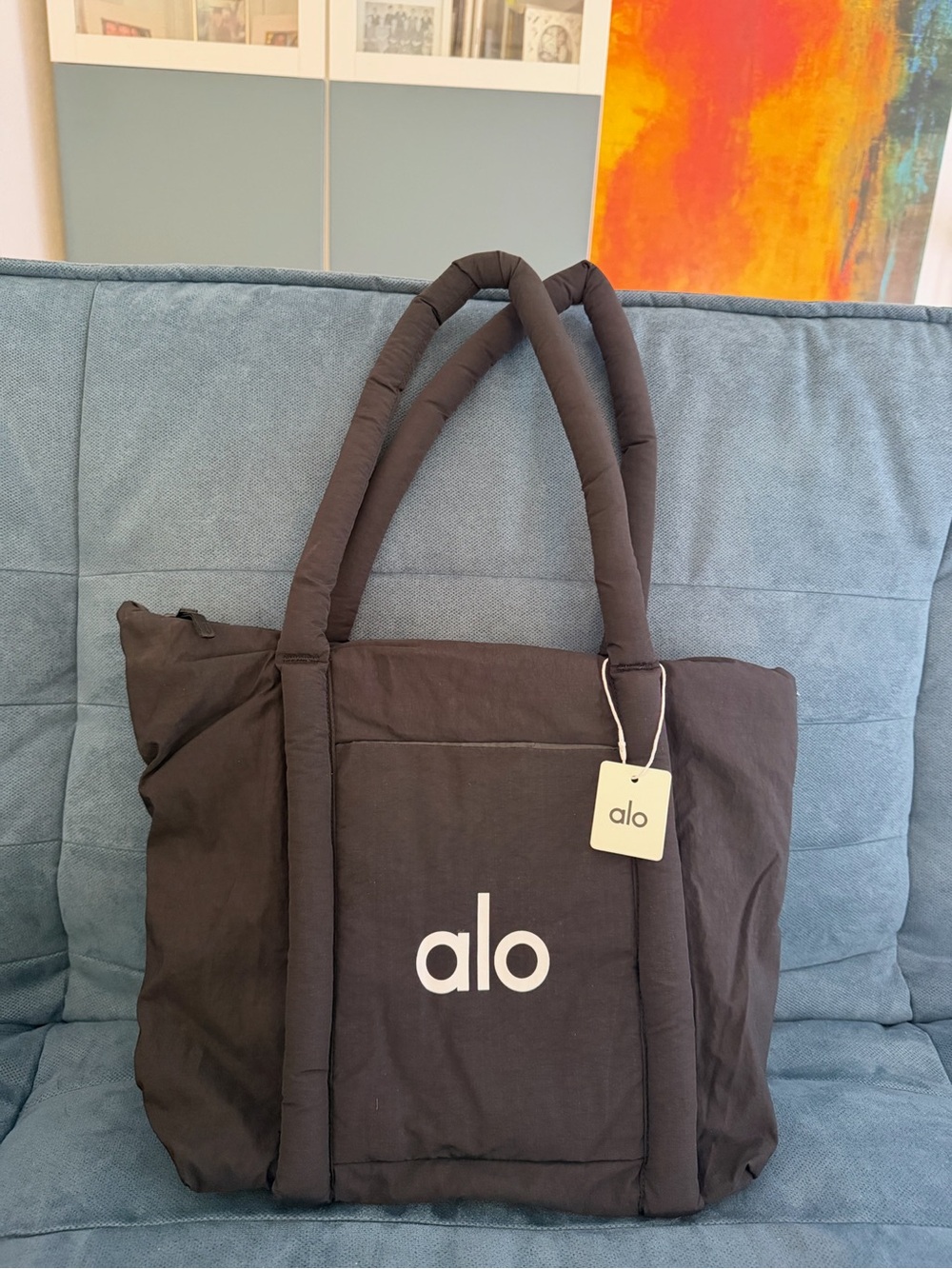 Nylon Tote with Front Logo